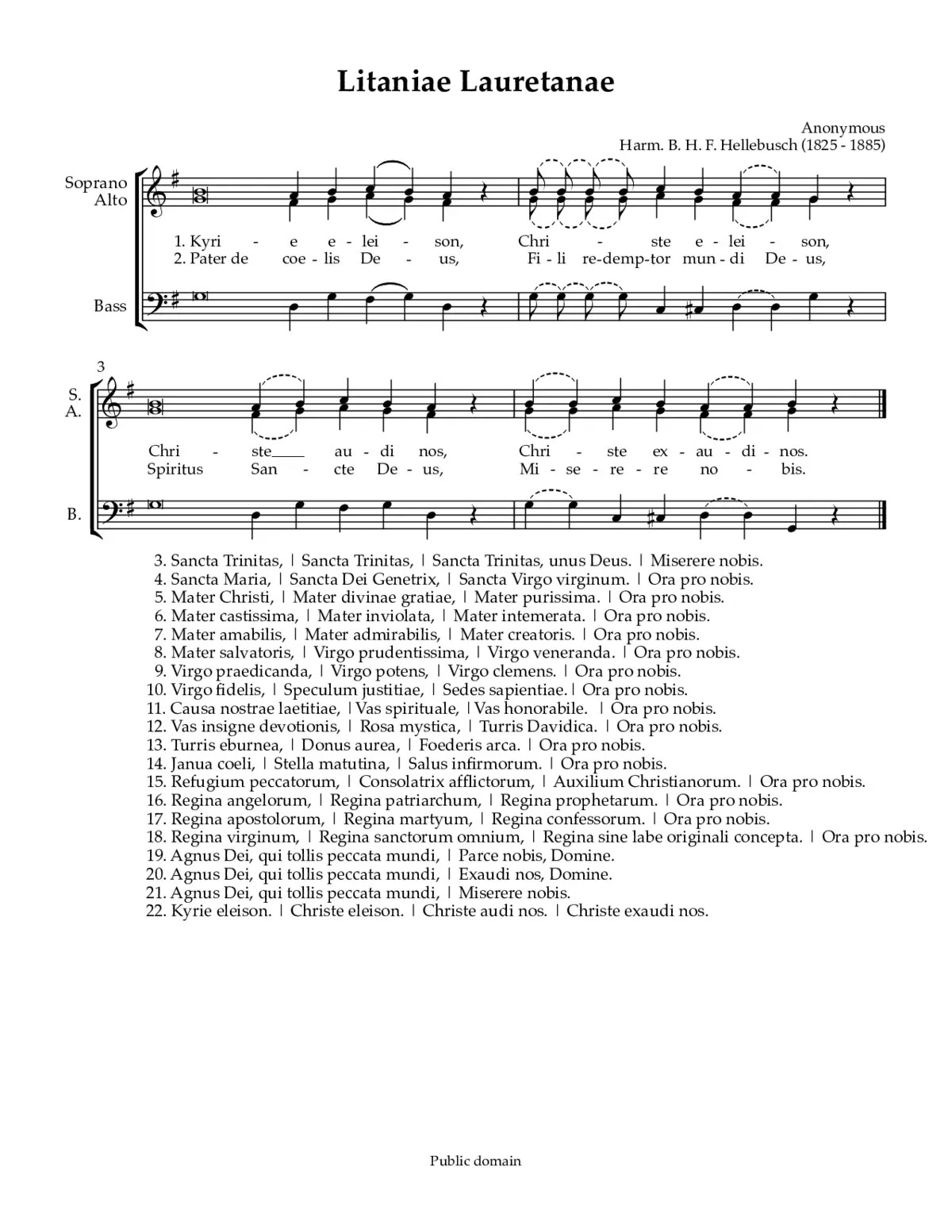 Litaniae Lauretanae 5 - Page 1
