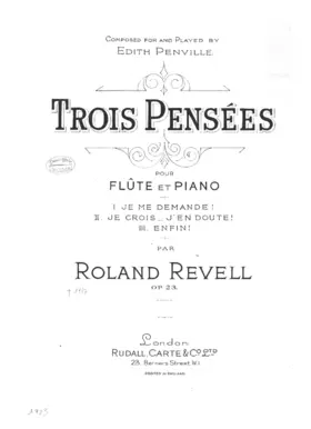 3 Pensées #Je me demande! #Je crois J'en doute! #Enfin!