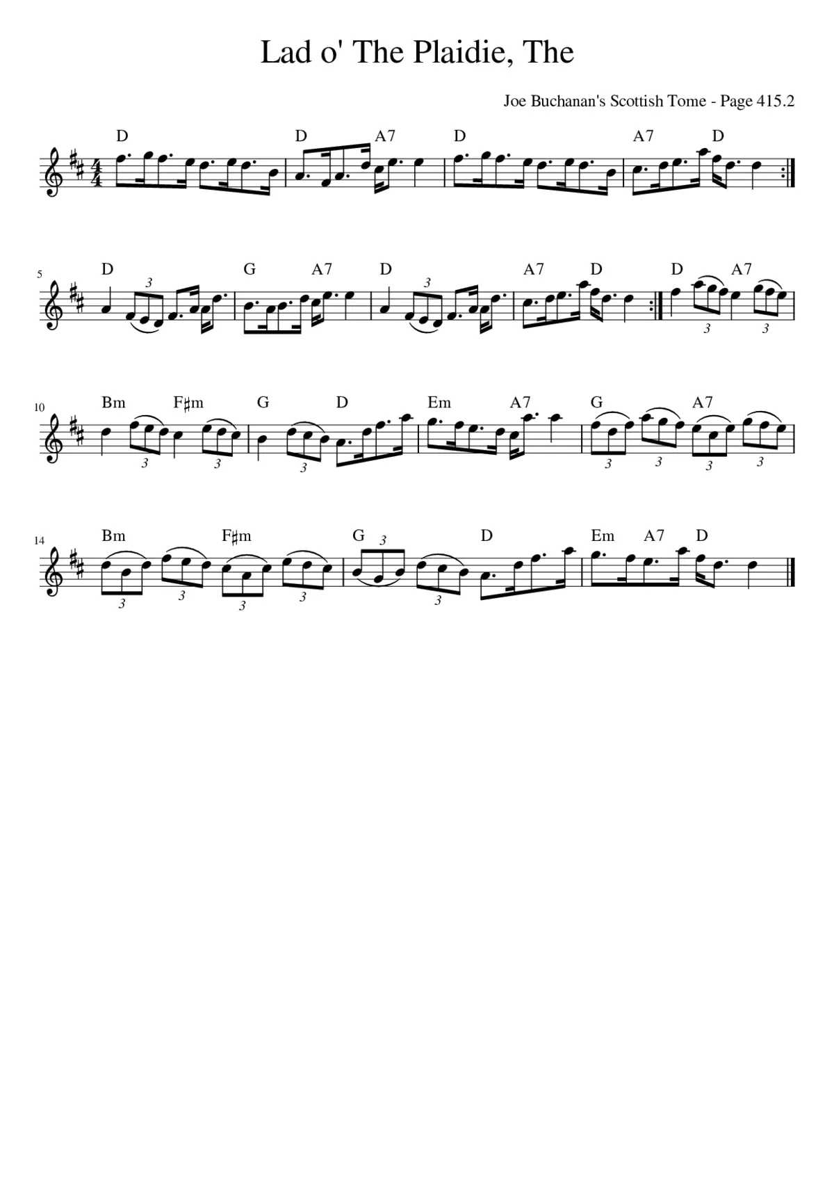 The Lad o' The Plaidie - Page 1