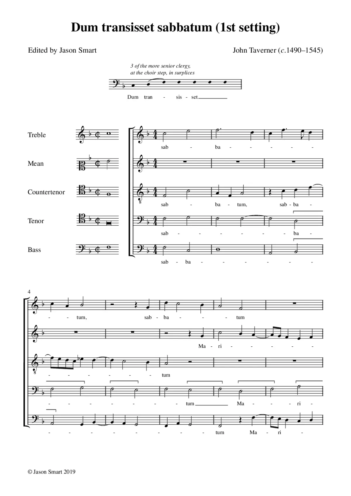 Dum transisset Sabbatum I - Page 1