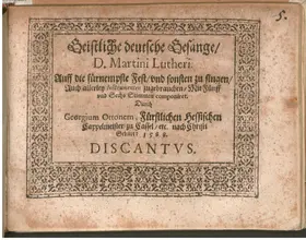 24 Geistliche deutsche Gesänge D. Martini Lutheri