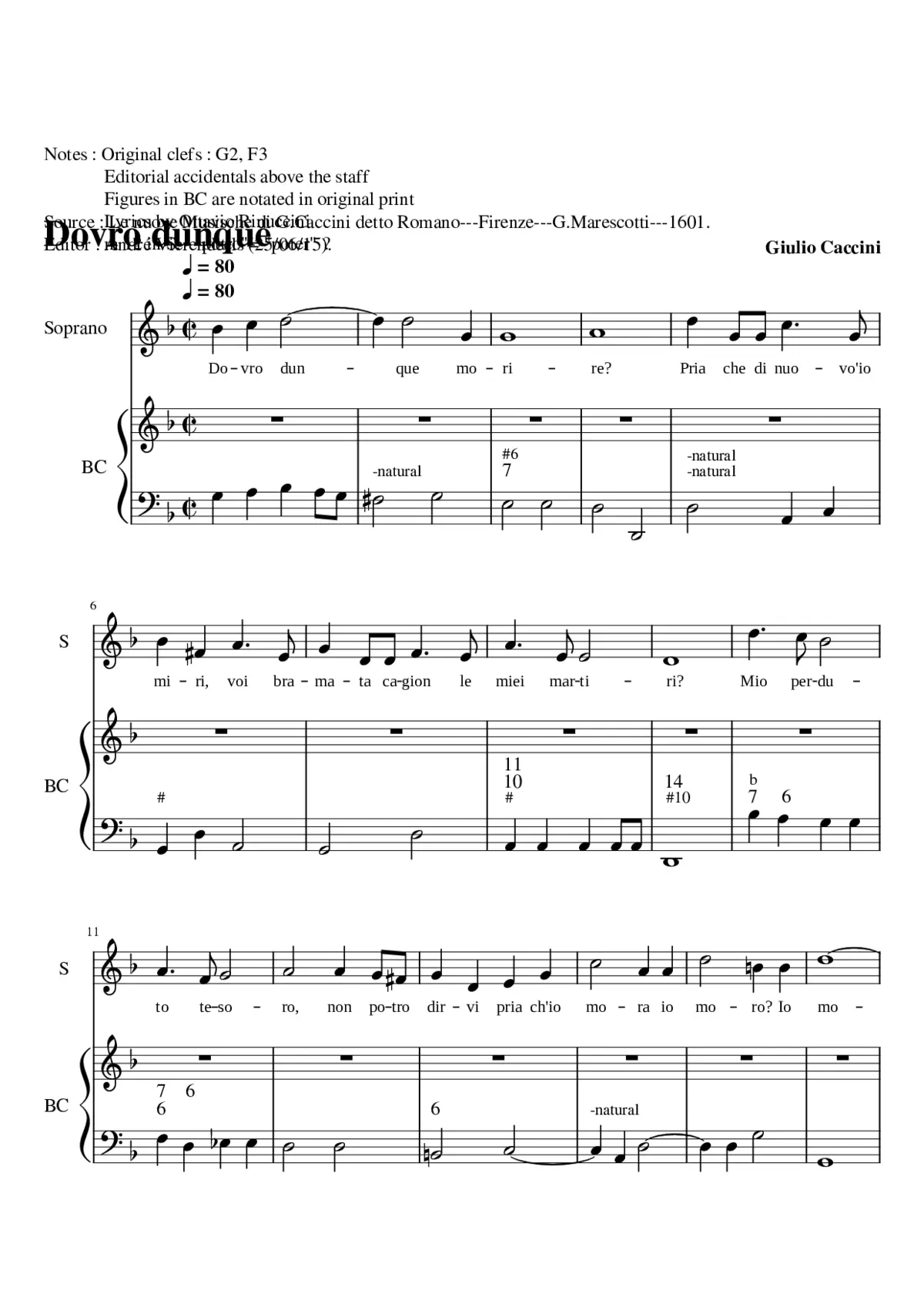 Dovro dunque morire - Page 1