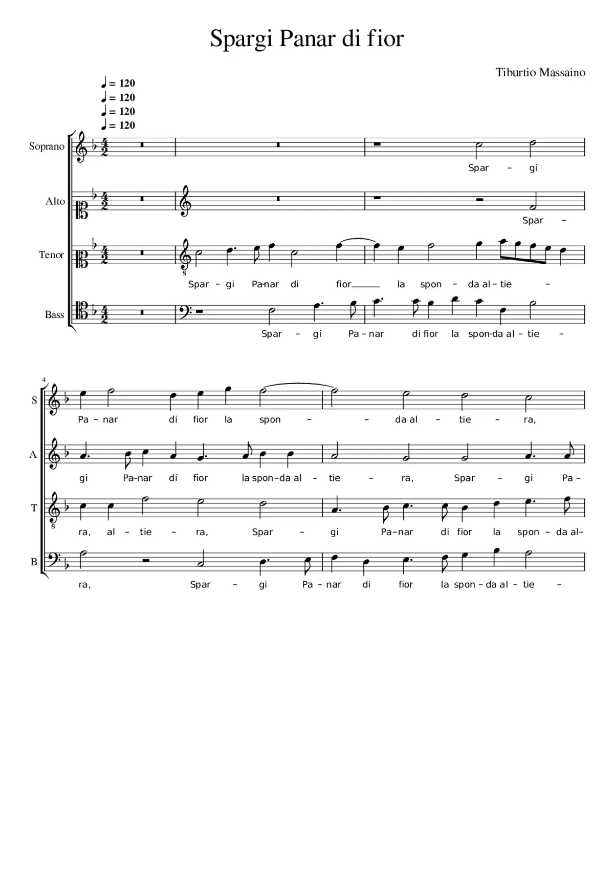 Spargi Panar di fior - Page 1