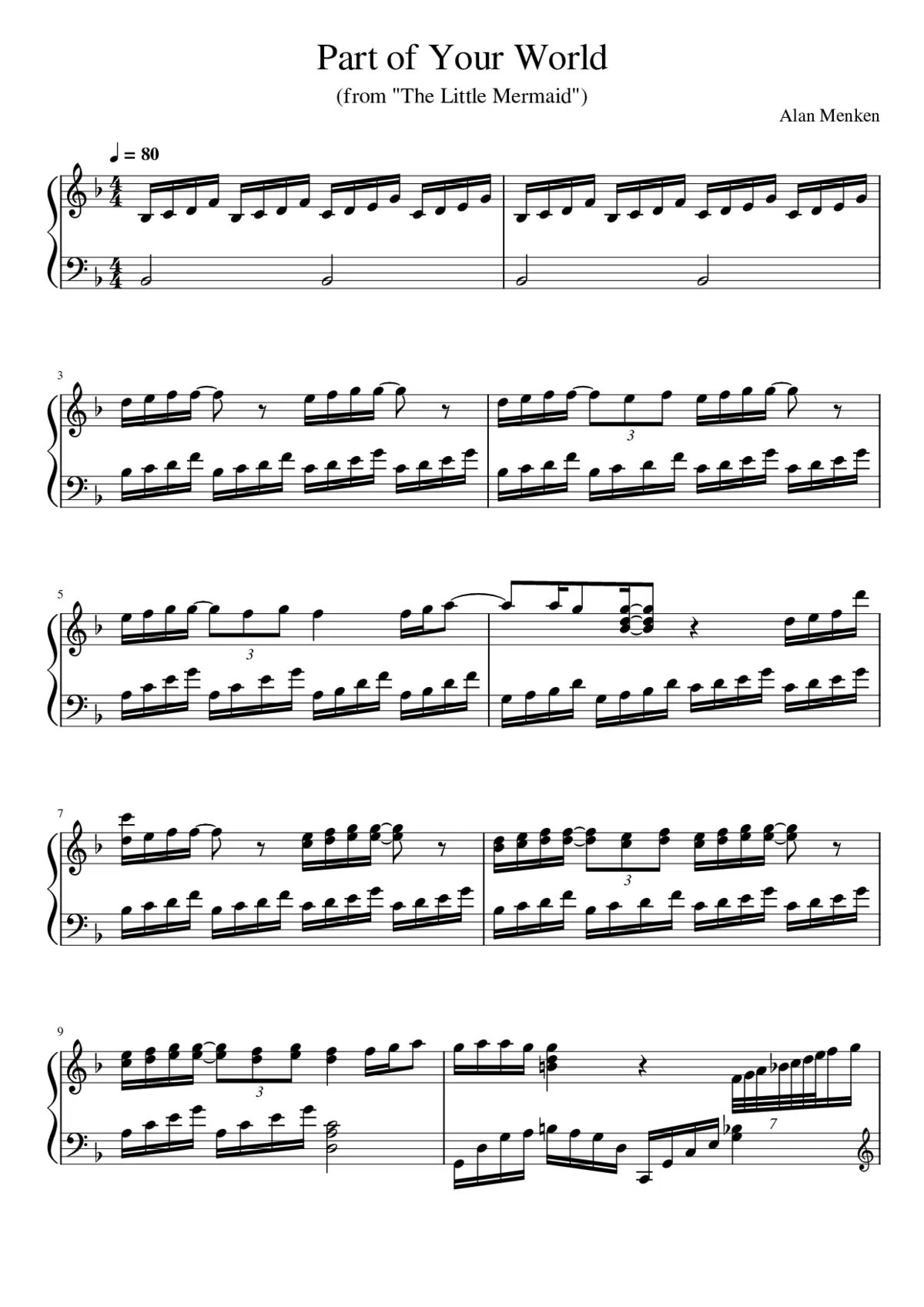 the little mermaid - part of your world - Page 1