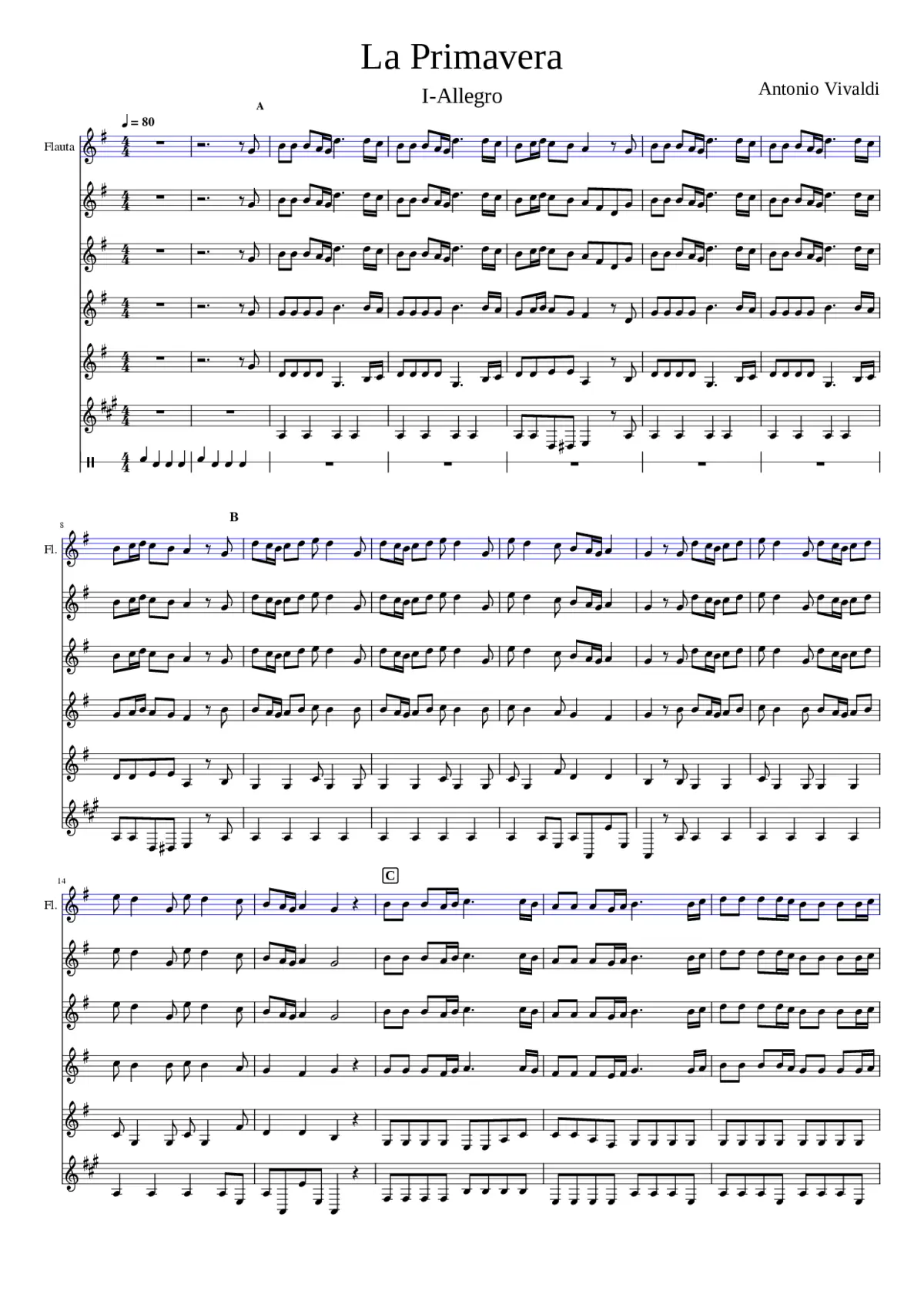La Primavera - Page 1