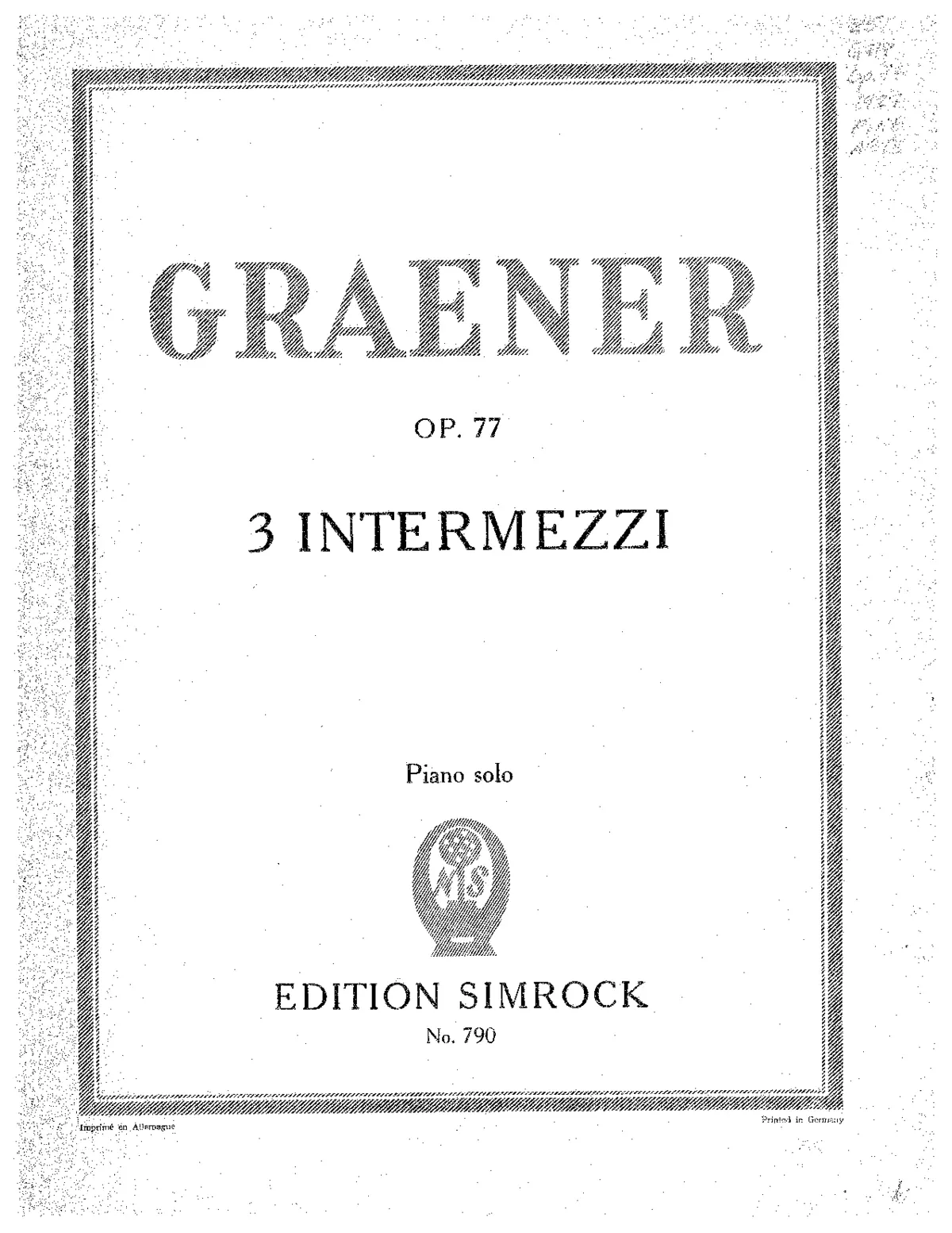 3 Intermezzi - Page 1