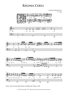 Regina coeli a 1 contralto