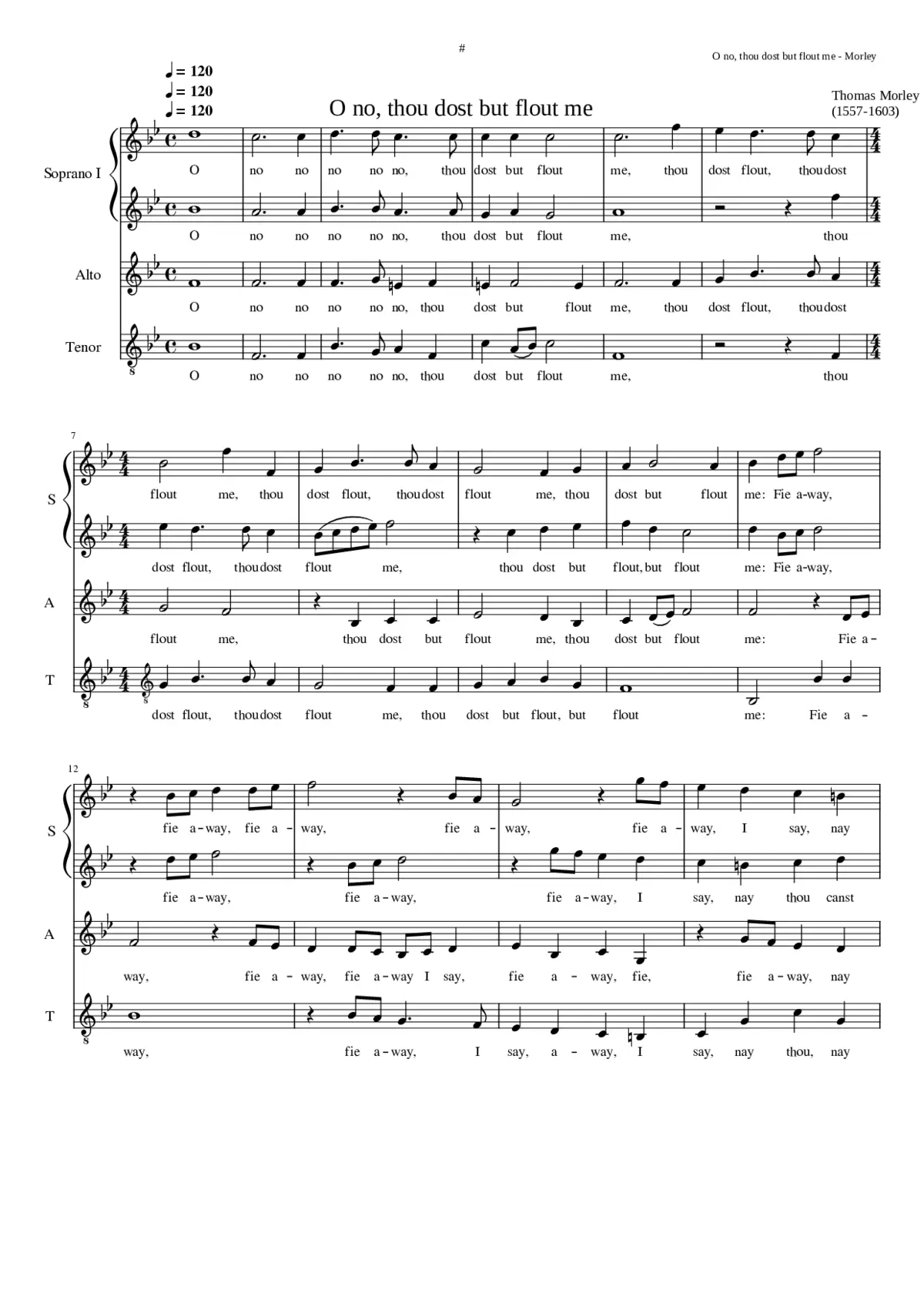 O no thou dost but flout me - Page 1