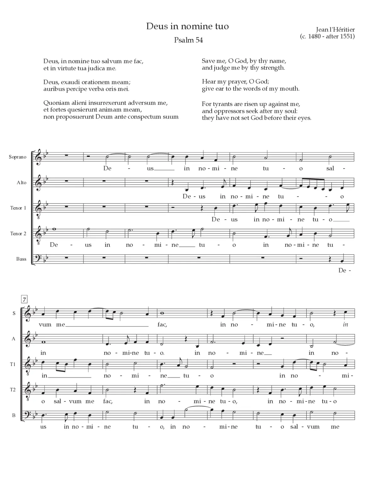 Deus in Nomine Tuo - Page 1