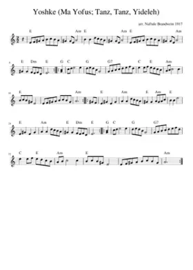Yoshke (Ma Yofus; Tanz Tanz Yideleh)