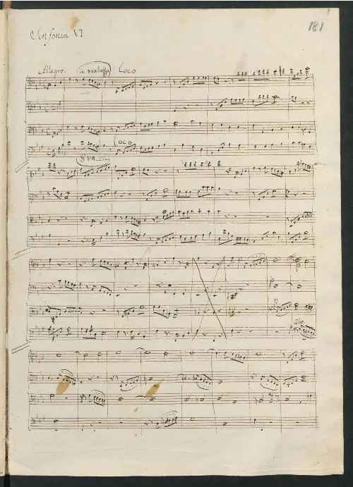 String Symphony No.6 in E-flat major - Page 1