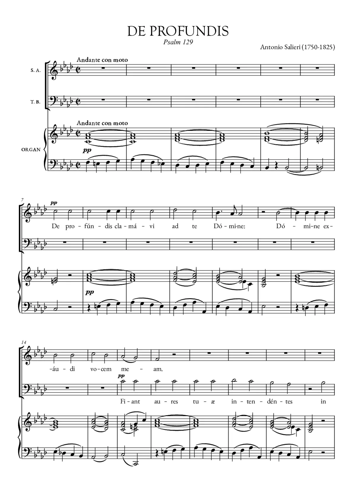 De profundis in F minor - Page 1