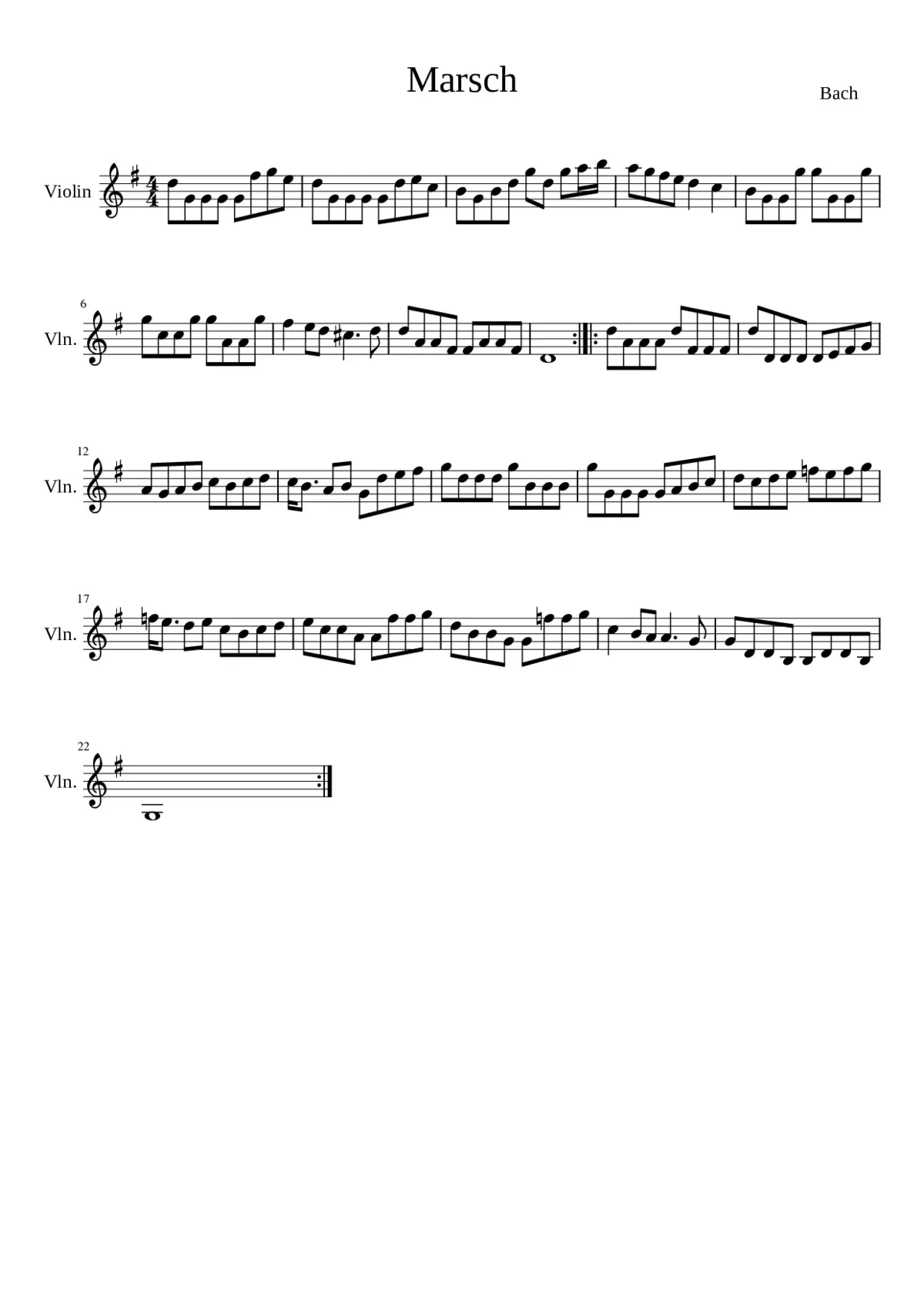 Orchestral Suite No.1 in C major BWV 1066 - Page 1