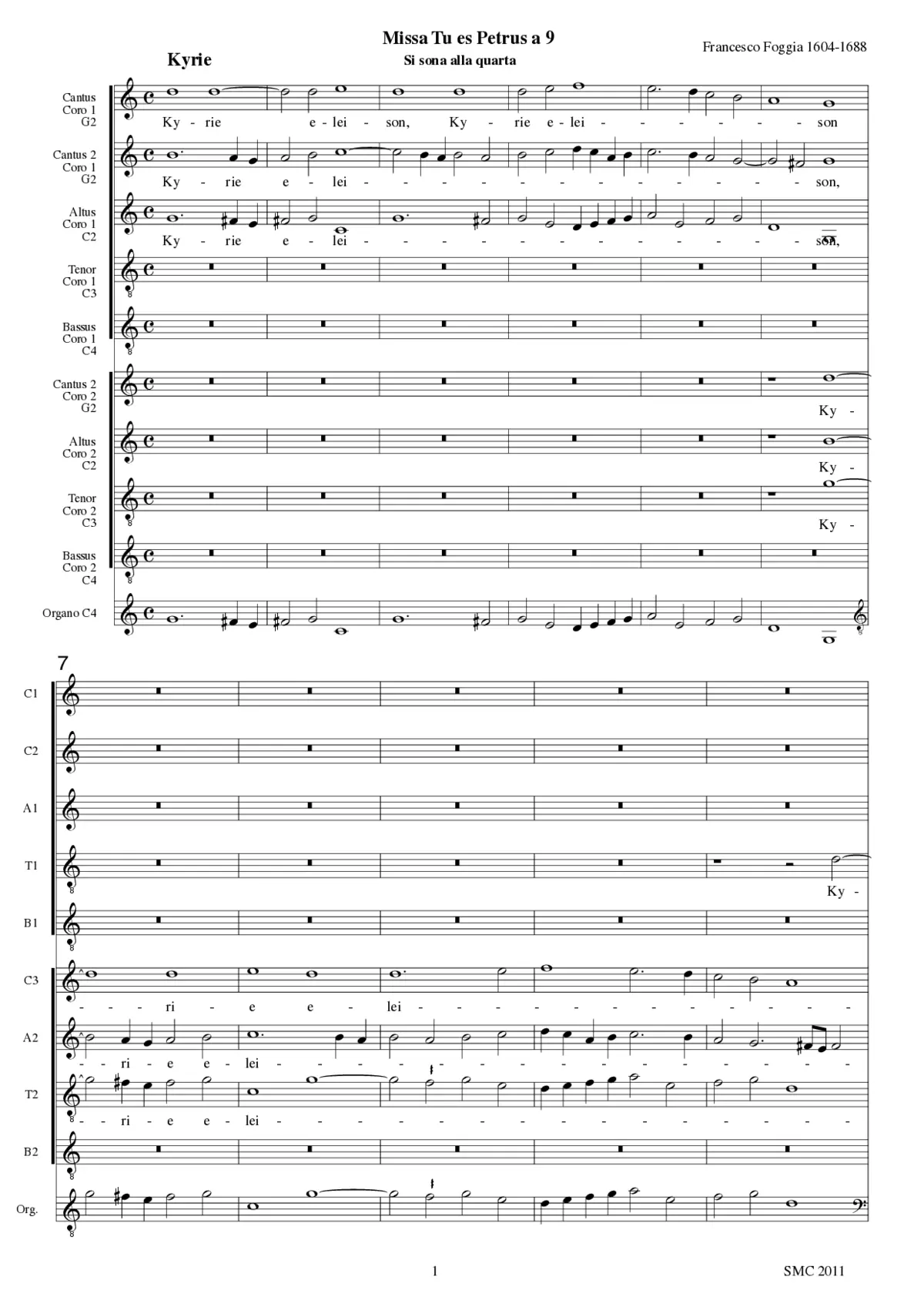 Missa Tu es Petrus - Page 1