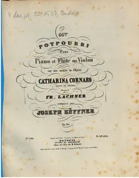 Potpourri for Flute or Violin and Piano No.66