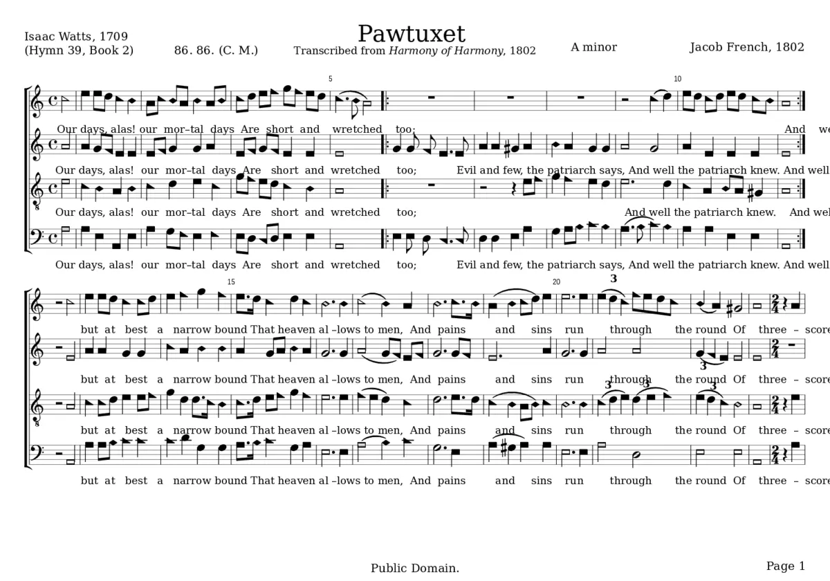 Pawtuxet - Jacob French - Page 1