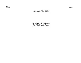 6 Variations on 'A Schüsserl und a Rein'dl'