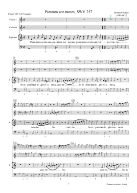 Paratum cor meum, Deus, SWV 257