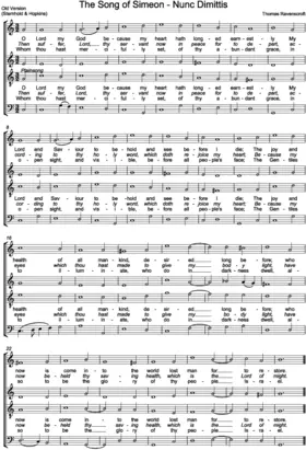 Nunc Dimittis (Song of Simeon)
