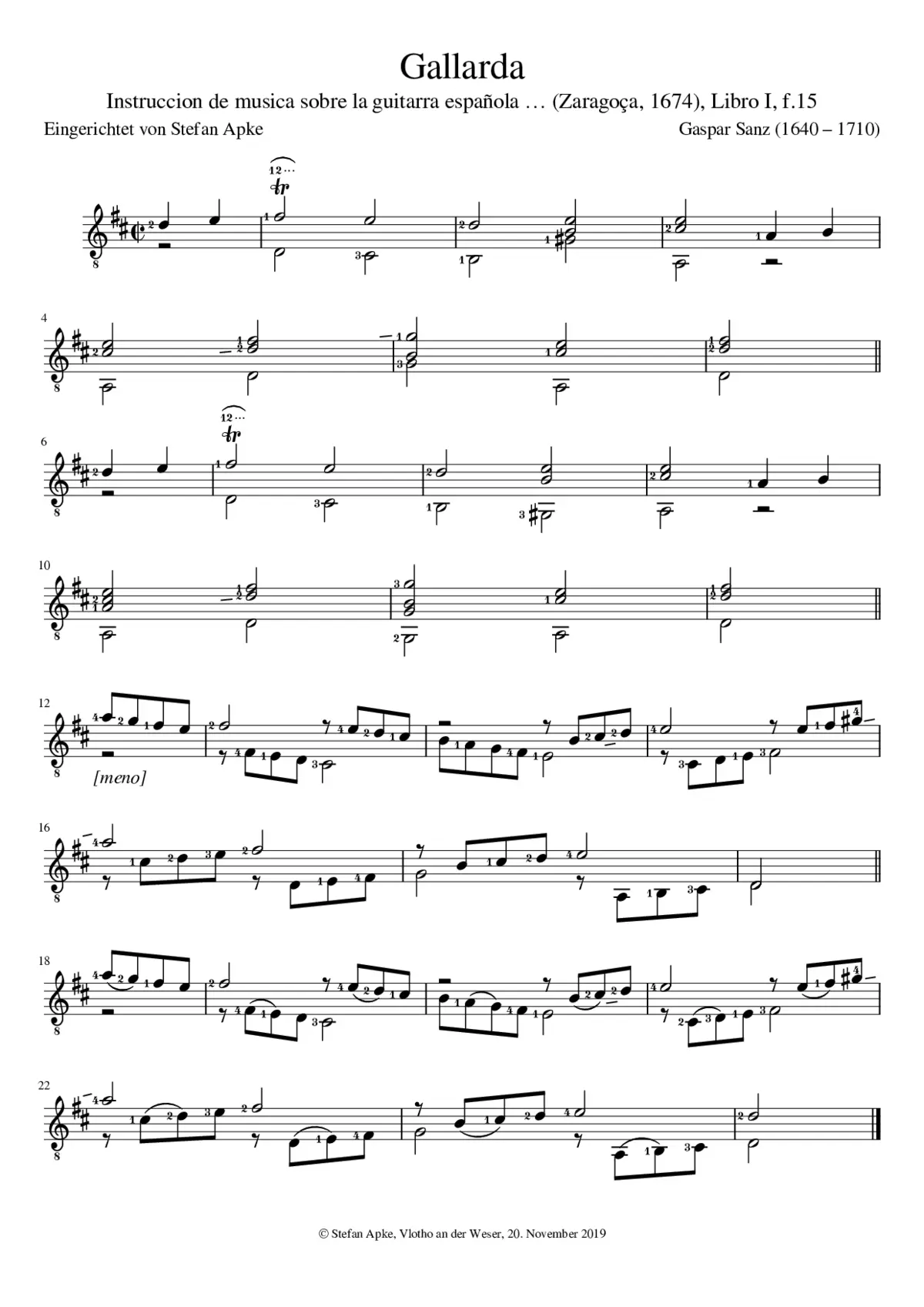 Gallarda, Libro I - Page 1