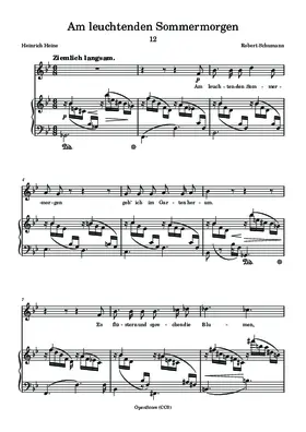 Am leuchtenden Sommermorgen