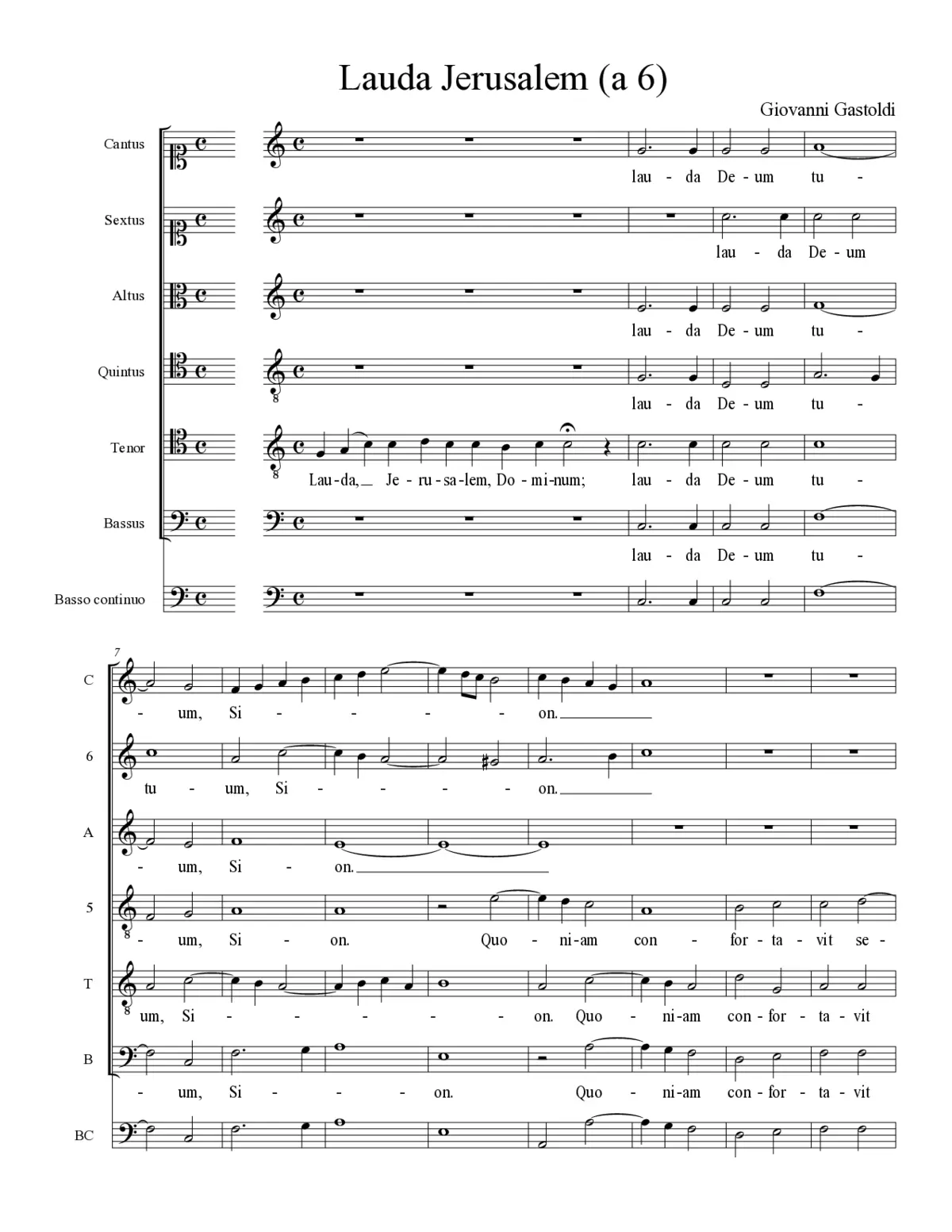Lauda Jerusalem (a 6) - Page 1