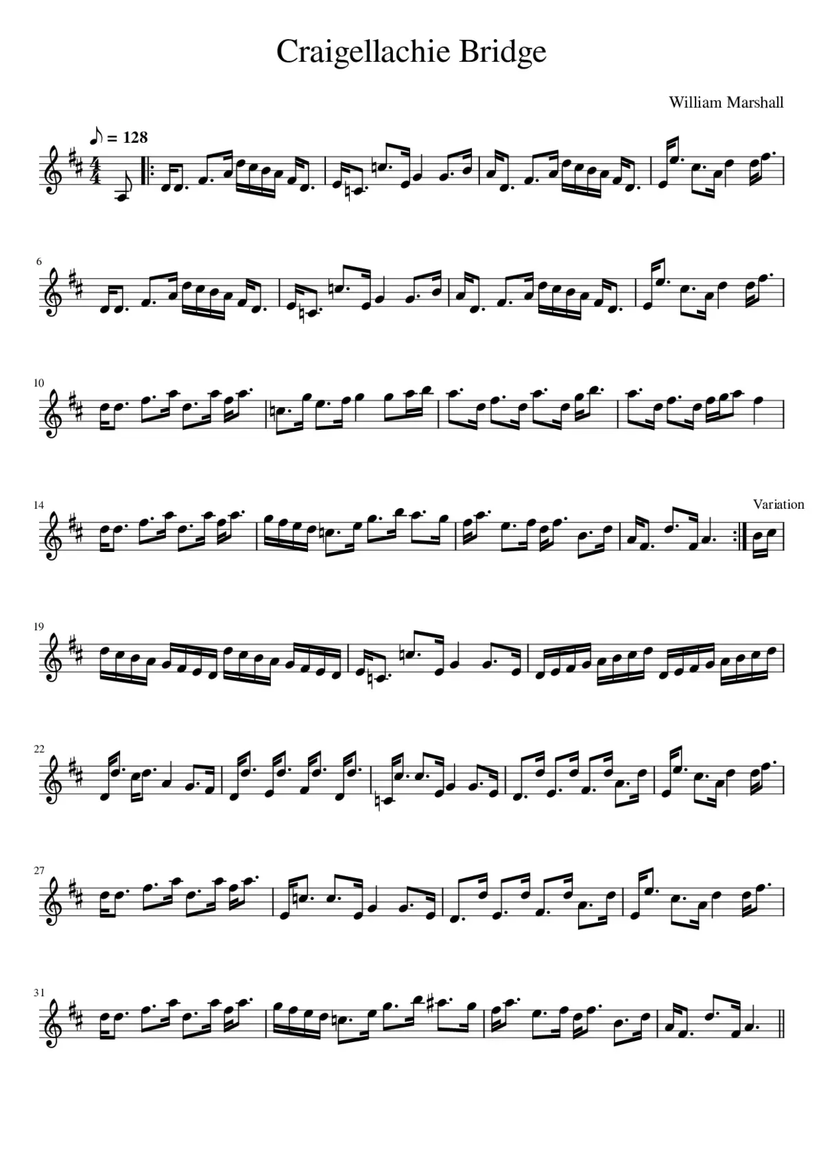 Craigellachie Bridge - Page 1