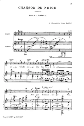 Chanson de neige
