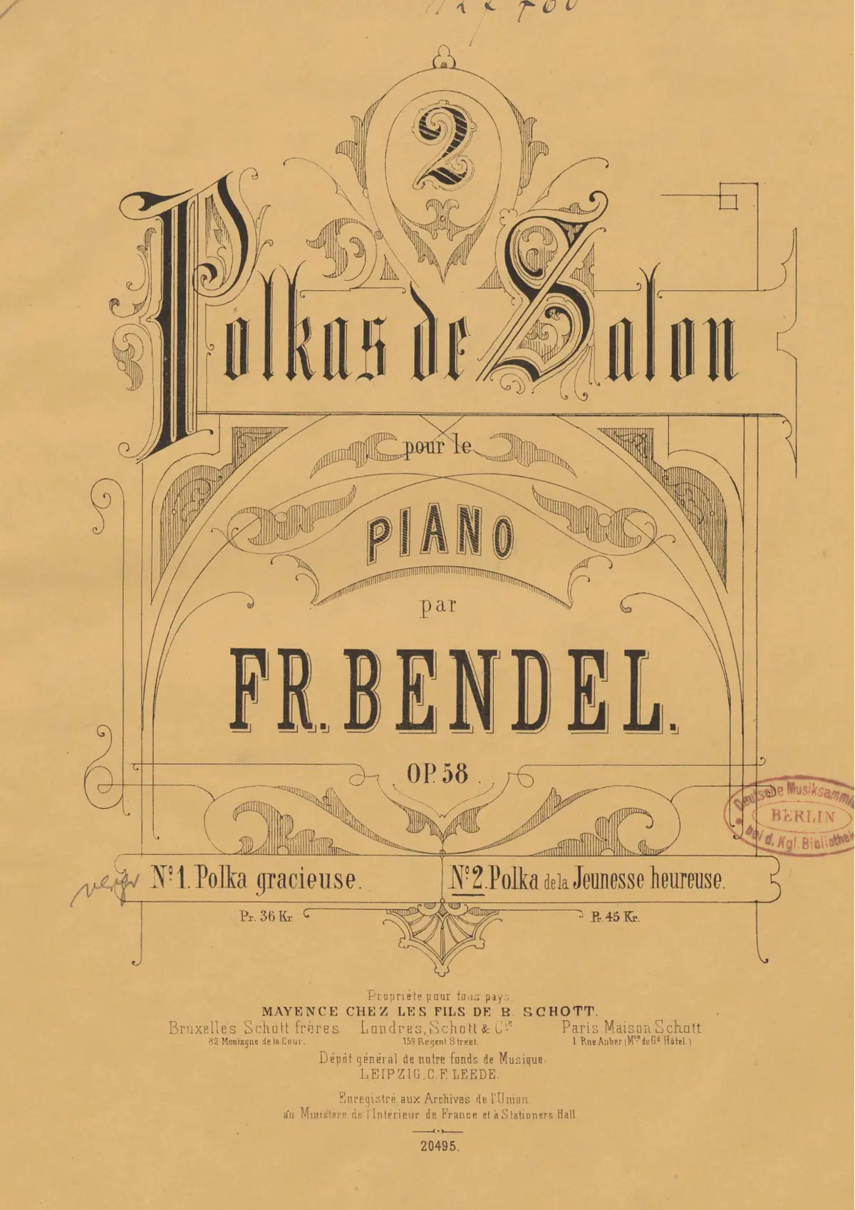 2 Polkas de Salon - Page 1