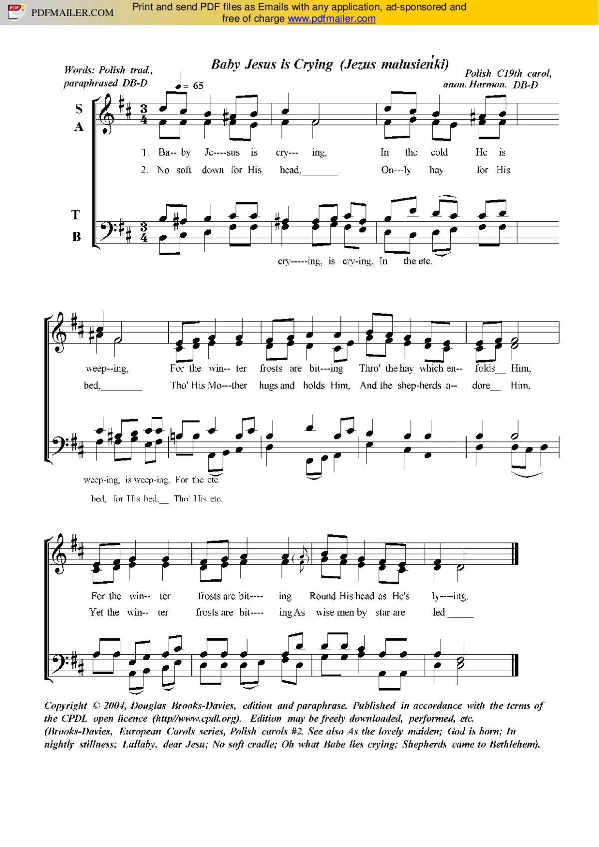 Baby Jesus is crying (Jezus malusienki) - Page 1