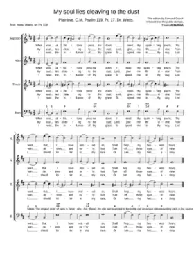 My soul lies cleaving to the dust