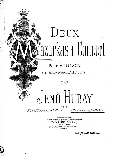 2 Mazurkas de concert - Page 1