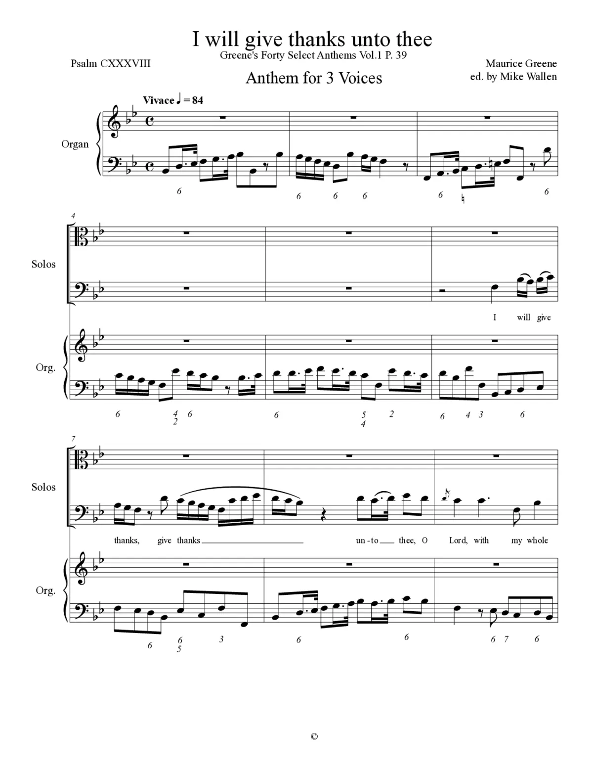 I will give thanks unto thee - Page 1