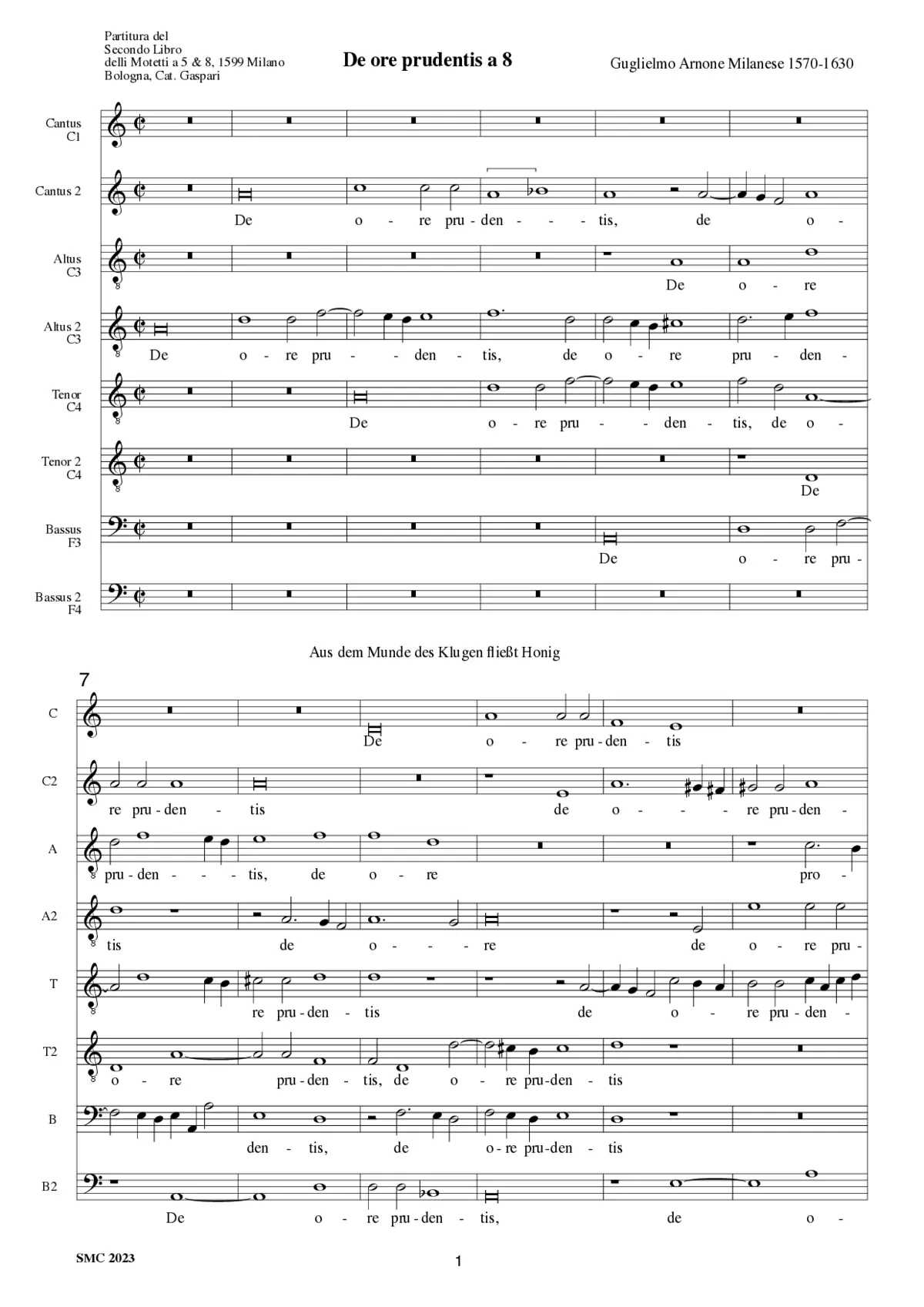 De ore prudentis - Page 1