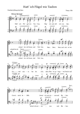 Hätt' ich Flügel wie Tauben