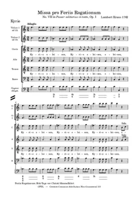 Missa pro Feriis Rogationum, Op.1,7