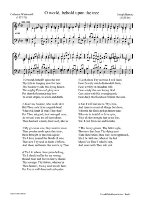 O world, behold upon the tree