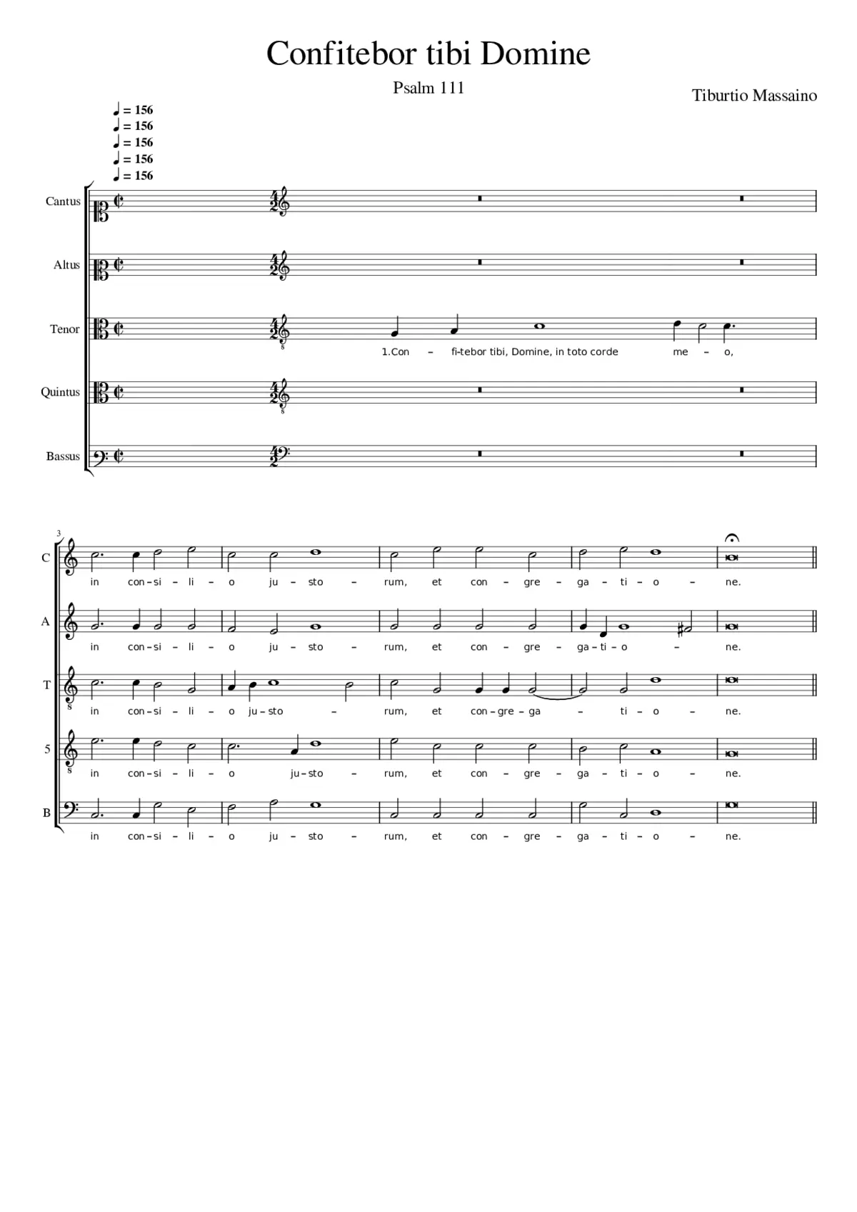 Confitebor tibi Domine - Page 1