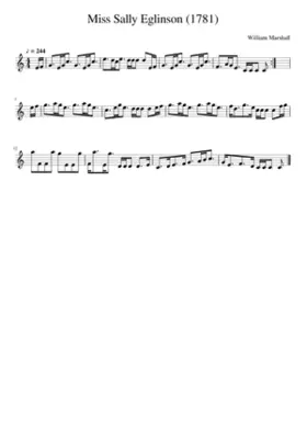 Miss Sally Eglinson (1781)