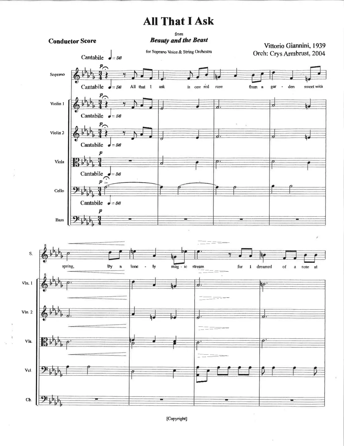 All that I ask (Beauty and the Beast, V. Giannini) - Page 1