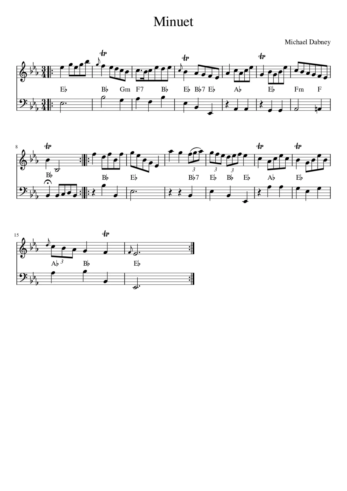Minuet - Page 1
