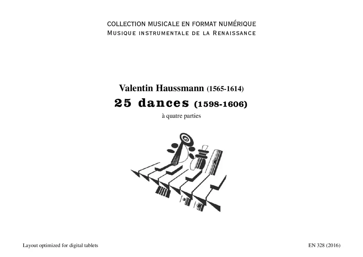 25 dances (1598-1606) - Page 1