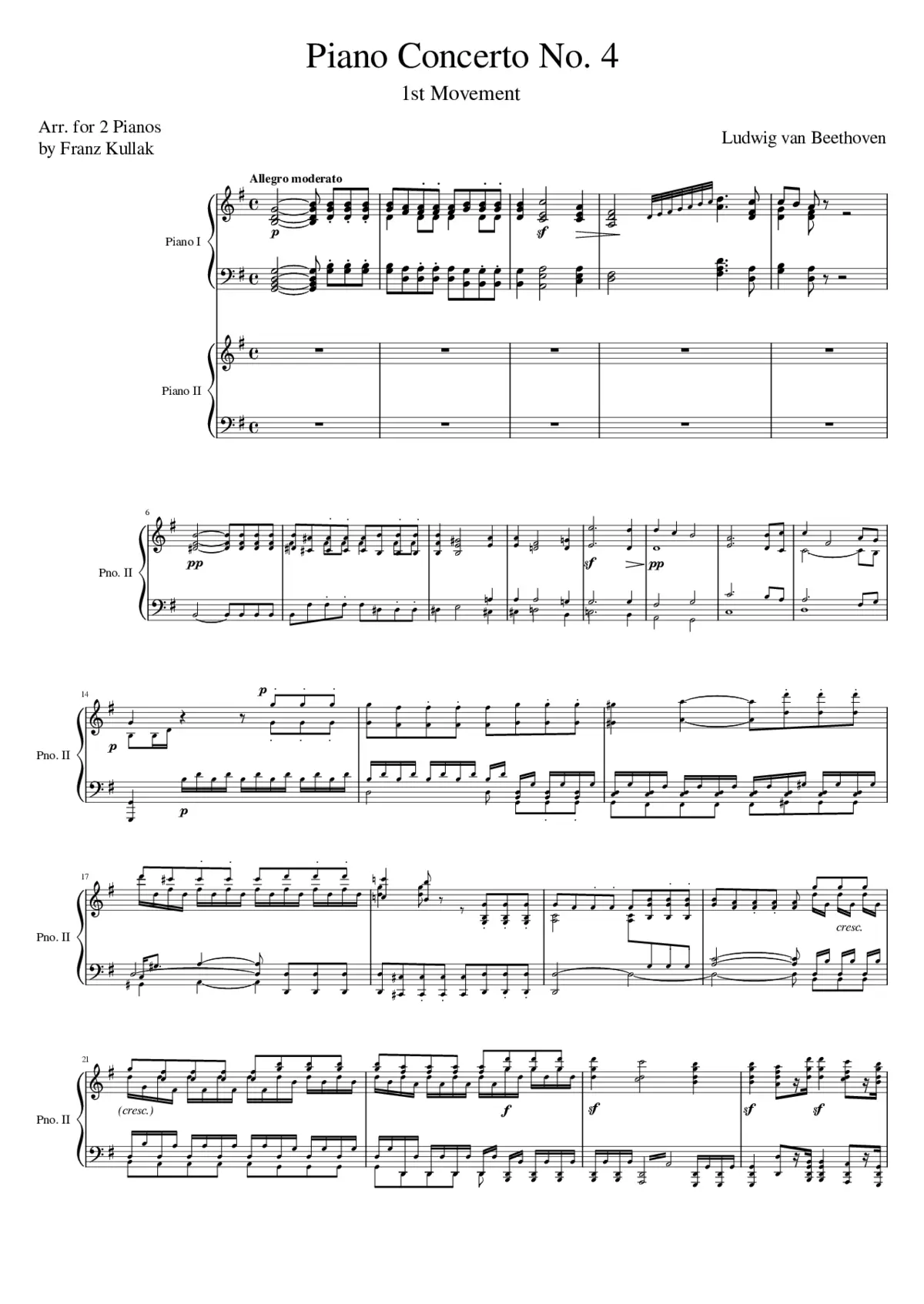 Piano Concerto No.4 Op.58 - Page 1