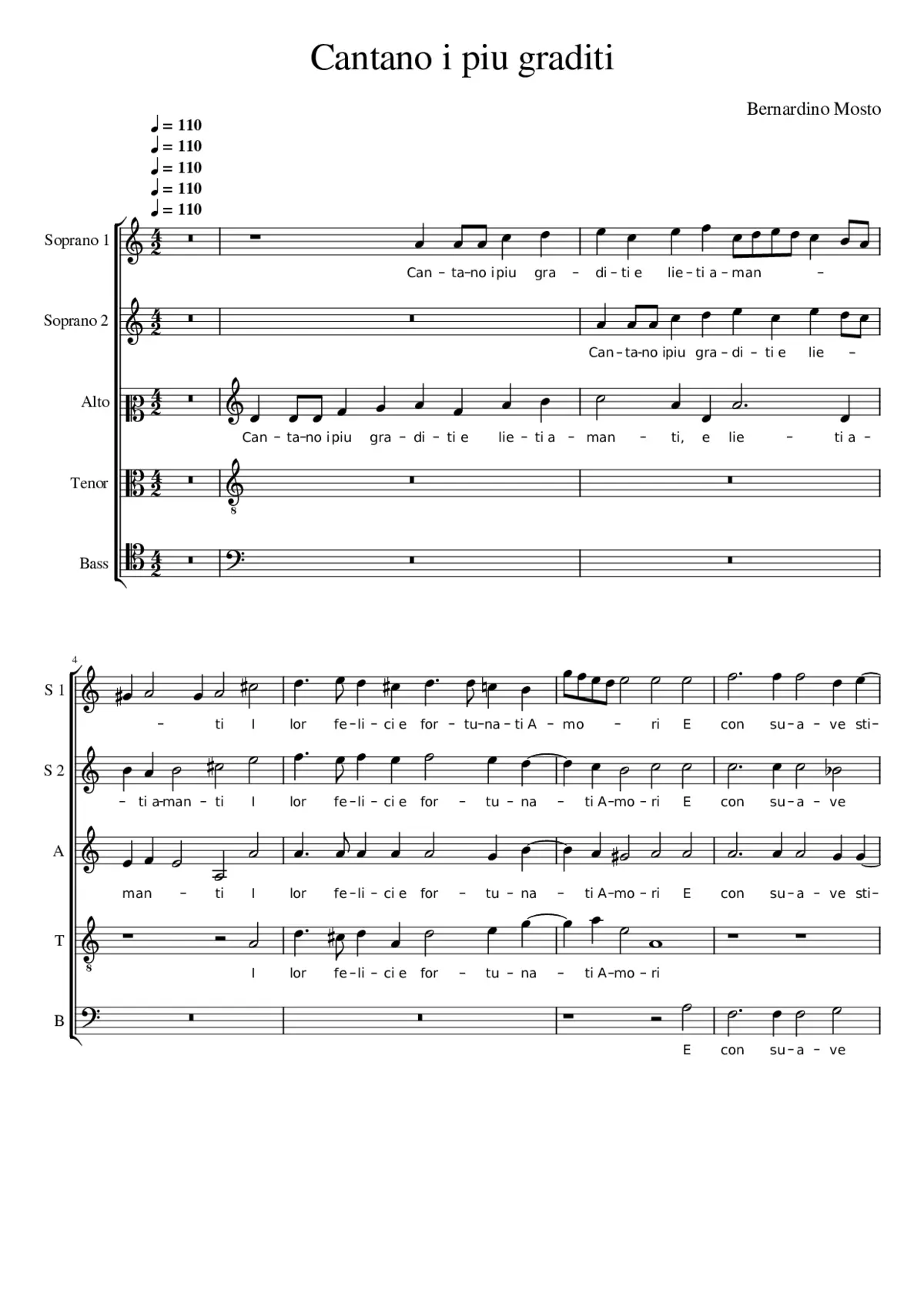 Cantano i piu graditi - Page 1