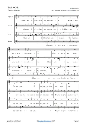 Psalm 96 Chantez à Dieu chanson nouvelle