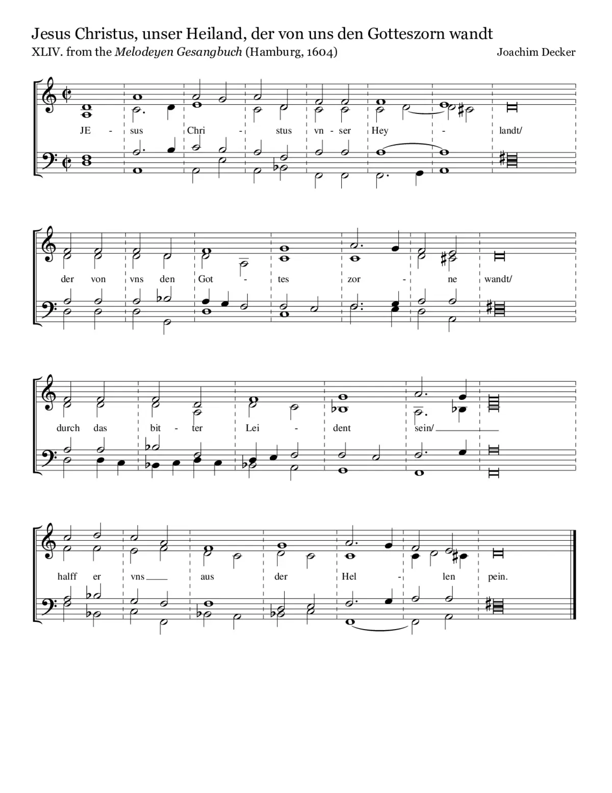 Jesus Christus, unser Heiland - Page 1