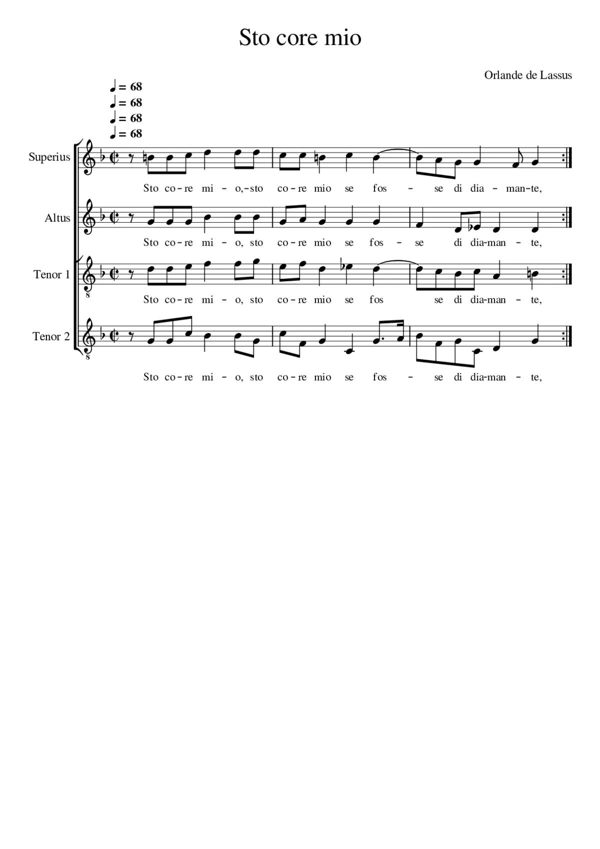 Sto core mio - Page 1