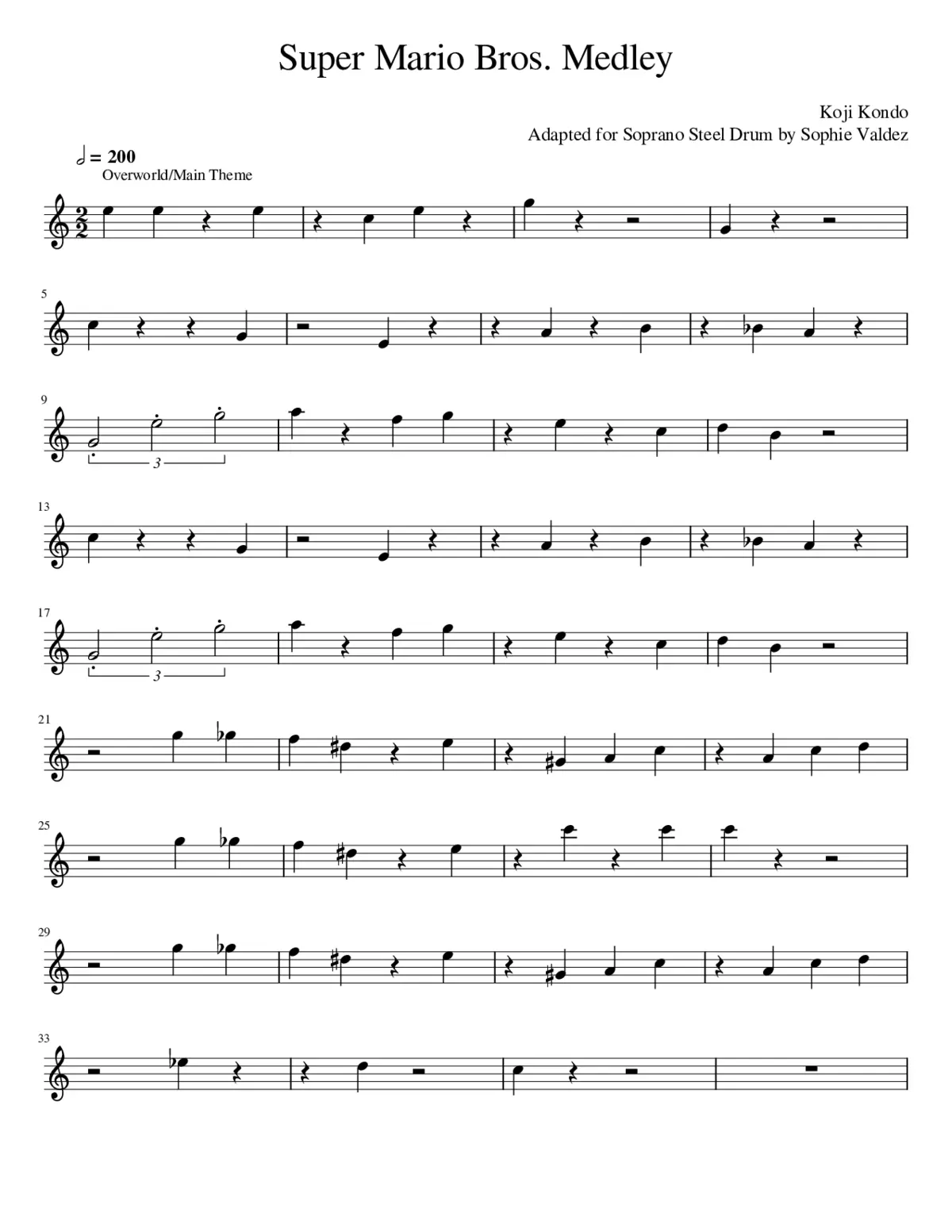 mario medley - Page 1
