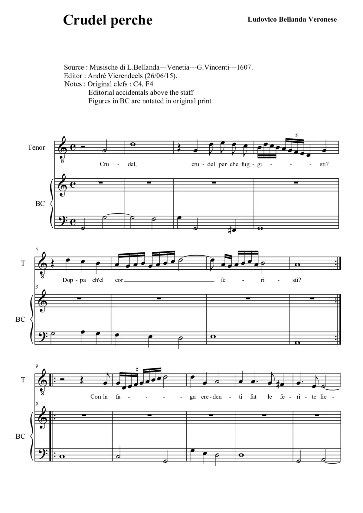 Crudel perche fuggisti - Page 1