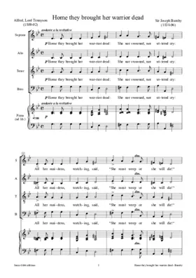 Home they brought her warrior dead